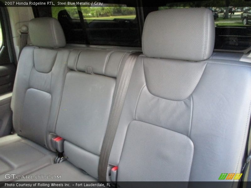 Steel Blue Metallic / Gray 2007 Honda Ridgeline RTL