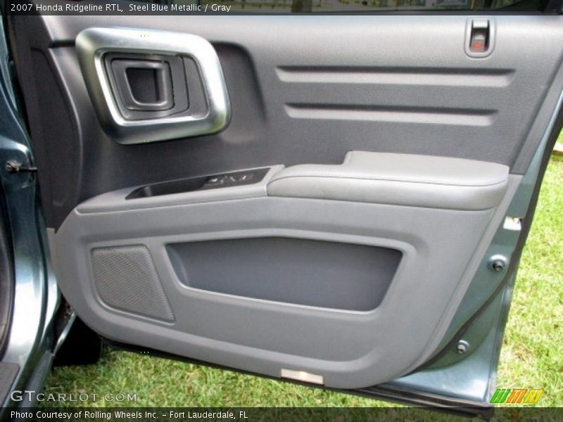Steel Blue Metallic / Gray 2007 Honda Ridgeline RTL