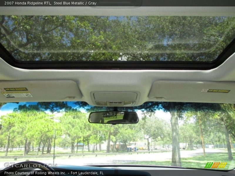 Steel Blue Metallic / Gray 2007 Honda Ridgeline RTL