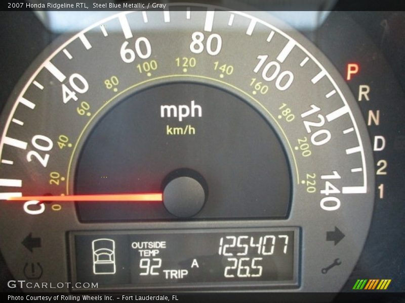 Steel Blue Metallic / Gray 2007 Honda Ridgeline RTL