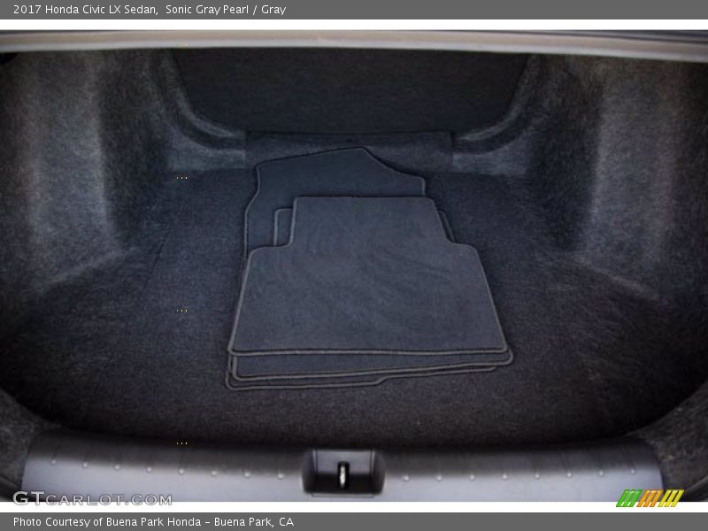 Sonic Gray Pearl / Gray 2017 Honda Civic LX Sedan