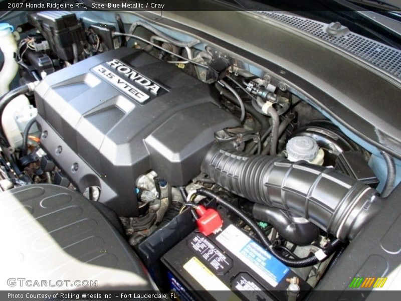 Steel Blue Metallic / Gray 2007 Honda Ridgeline RTL