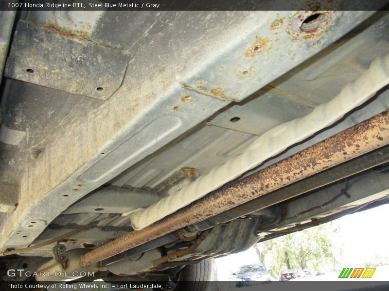 Steel Blue Metallic / Gray 2007 Honda Ridgeline RTL