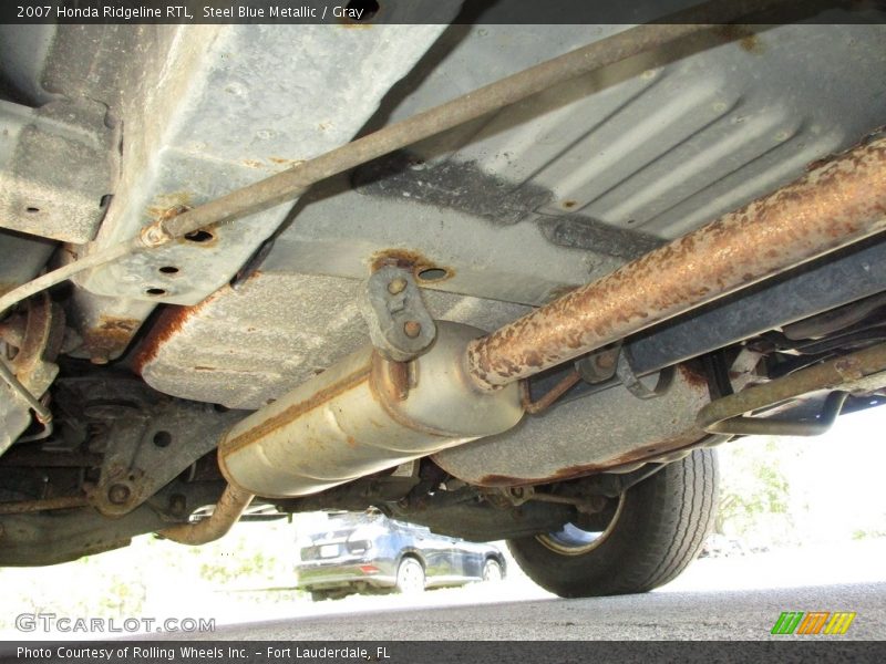 Steel Blue Metallic / Gray 2007 Honda Ridgeline RTL