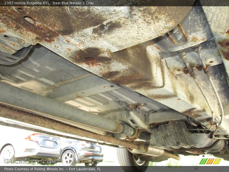 Steel Blue Metallic / Gray 2007 Honda Ridgeline RTL