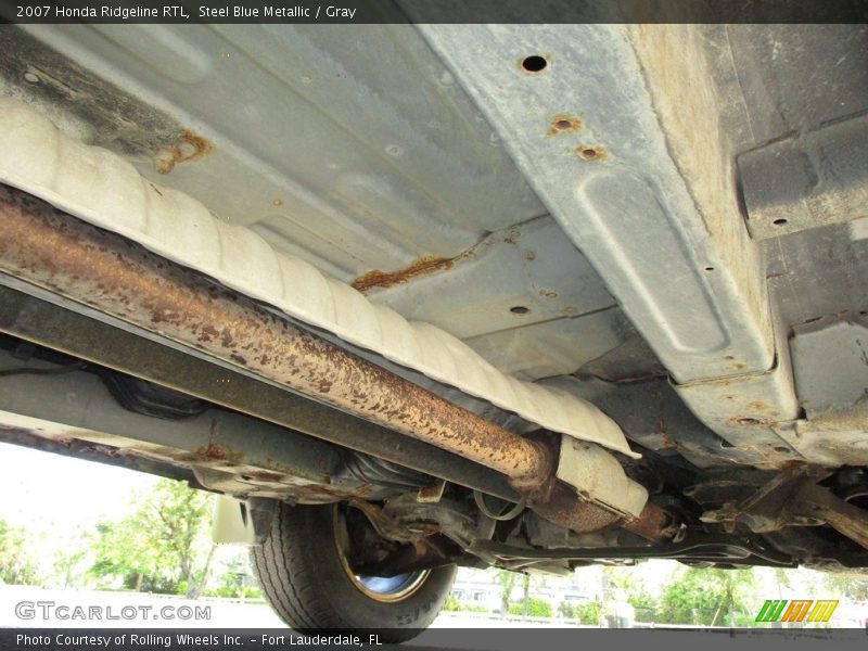 Steel Blue Metallic / Gray 2007 Honda Ridgeline RTL