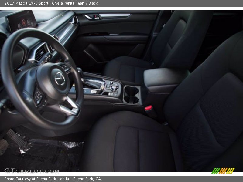Crystal White Pearl / Black 2017 Mazda CX-5 Sport