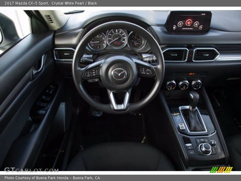 Crystal White Pearl / Black 2017 Mazda CX-5 Sport