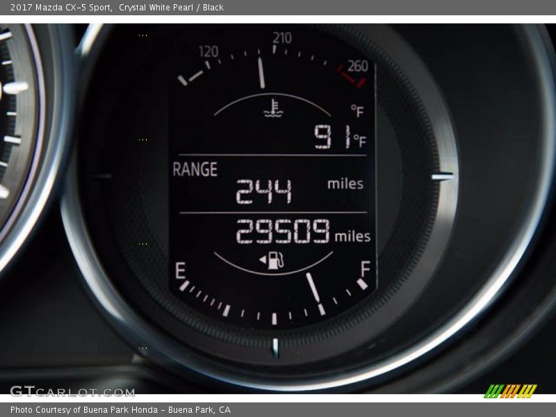 Crystal White Pearl / Black 2017 Mazda CX-5 Sport