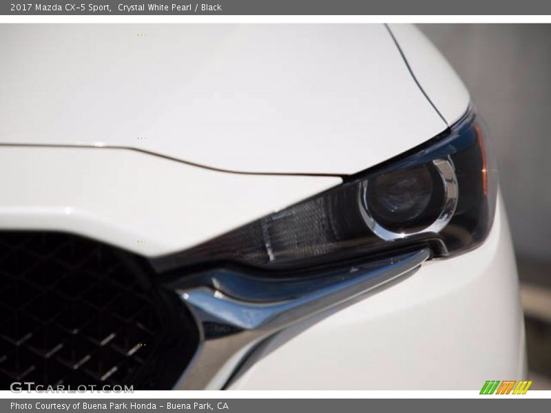 Crystal White Pearl / Black 2017 Mazda CX-5 Sport
