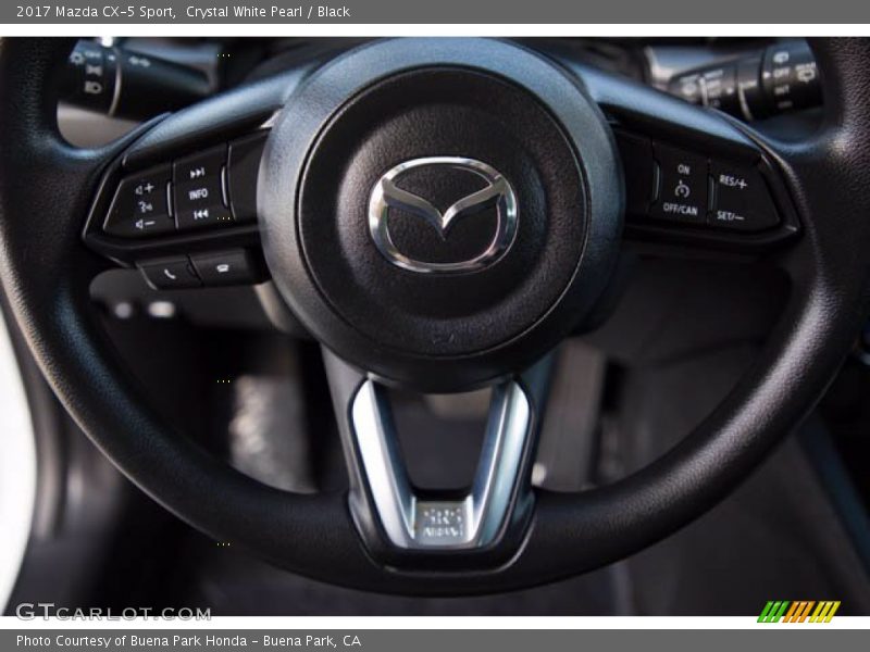 Crystal White Pearl / Black 2017 Mazda CX-5 Sport