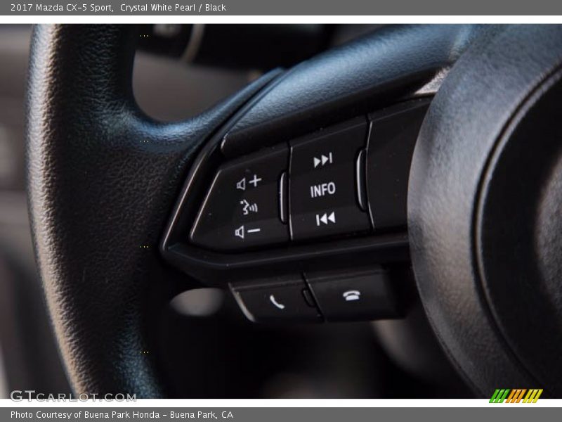 Crystal White Pearl / Black 2017 Mazda CX-5 Sport