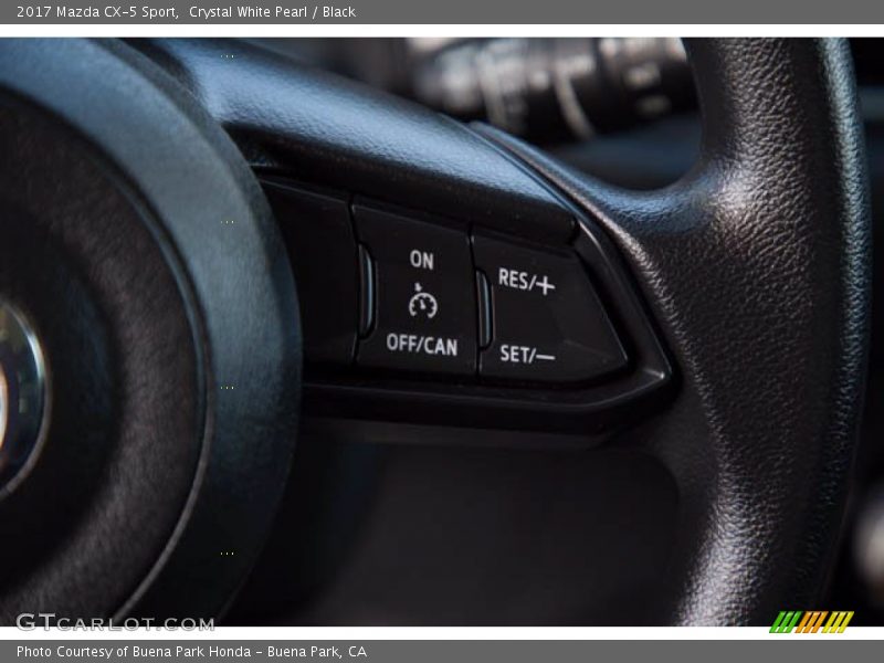 Crystal White Pearl / Black 2017 Mazda CX-5 Sport