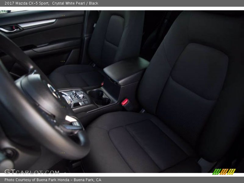 Crystal White Pearl / Black 2017 Mazda CX-5 Sport