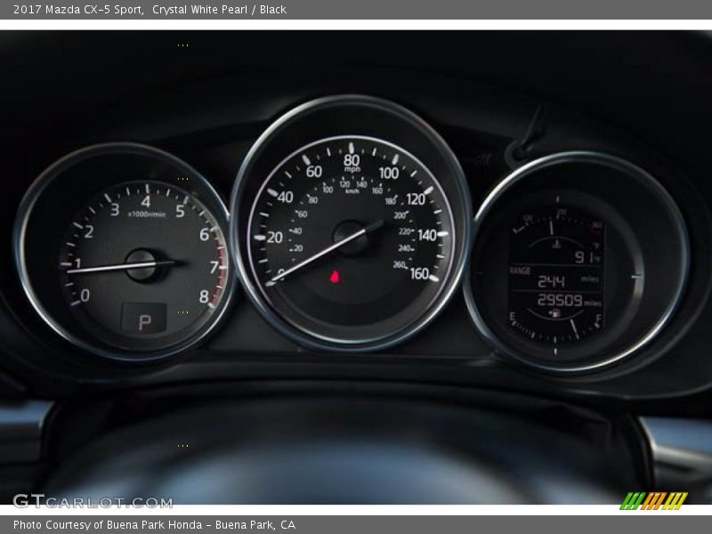 Crystal White Pearl / Black 2017 Mazda CX-5 Sport