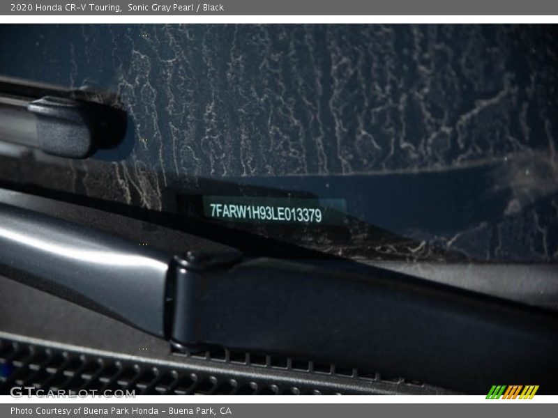 Sonic Gray Pearl / Black 2020 Honda CR-V Touring