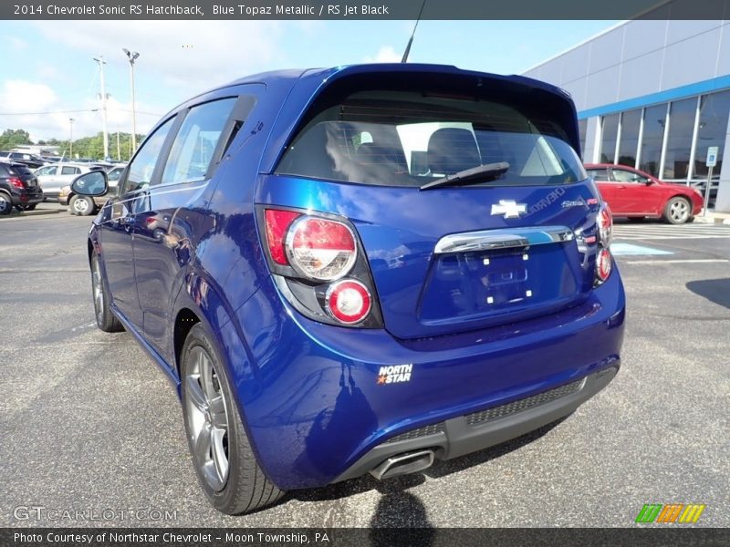 Blue Topaz Metallic / RS Jet Black 2014 Chevrolet Sonic RS Hatchback