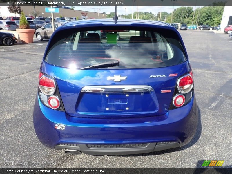 Blue Topaz Metallic / RS Jet Black 2014 Chevrolet Sonic RS Hatchback