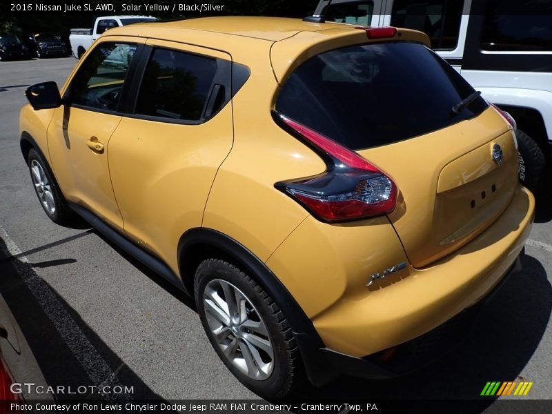 Solar Yellow / Black/Silver 2016 Nissan Juke SL AWD