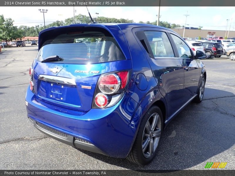 Blue Topaz Metallic / RS Jet Black 2014 Chevrolet Sonic RS Hatchback