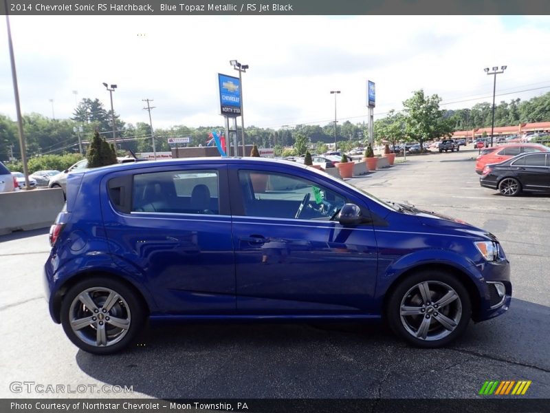 Blue Topaz Metallic / RS Jet Black 2014 Chevrolet Sonic RS Hatchback