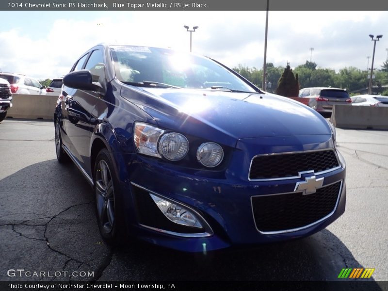 Blue Topaz Metallic / RS Jet Black 2014 Chevrolet Sonic RS Hatchback