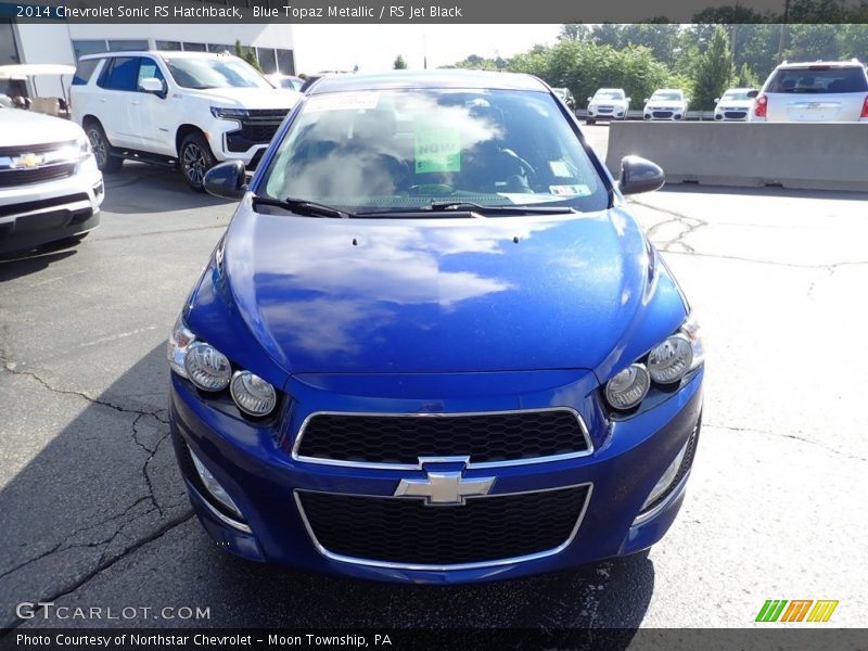 Blue Topaz Metallic / RS Jet Black 2014 Chevrolet Sonic RS Hatchback