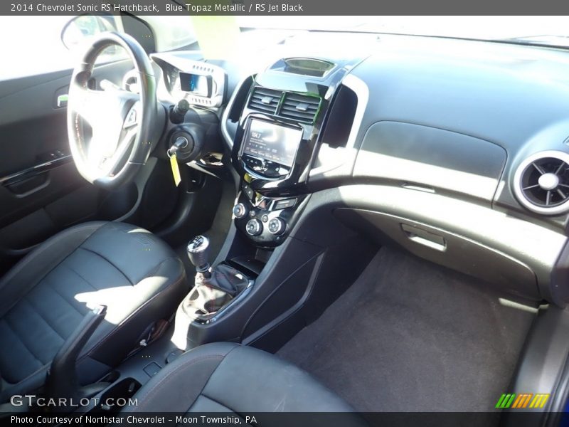 Blue Topaz Metallic / RS Jet Black 2014 Chevrolet Sonic RS Hatchback