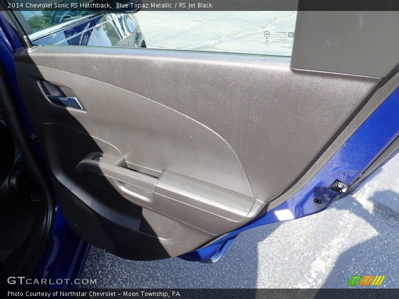 Blue Topaz Metallic / RS Jet Black 2014 Chevrolet Sonic RS Hatchback