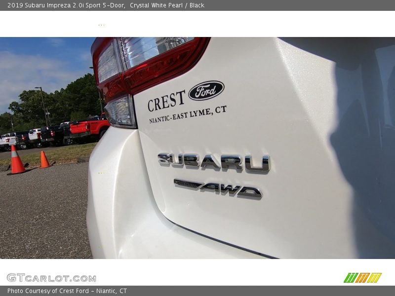 Crystal White Pearl / Black 2019 Subaru Impreza 2.0i Sport 5-Door
