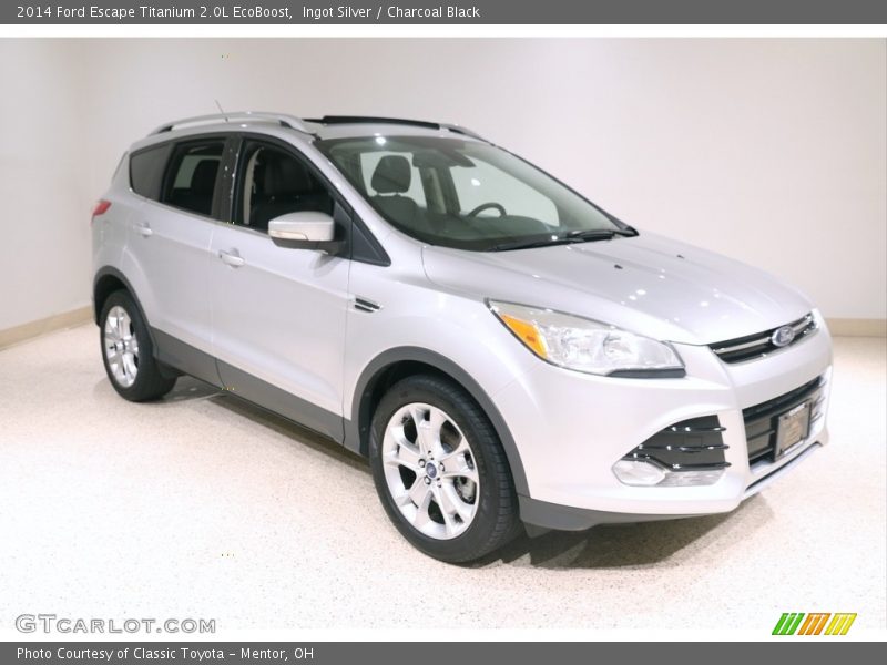 Ingot Silver / Charcoal Black 2014 Ford Escape Titanium 2.0L EcoBoost