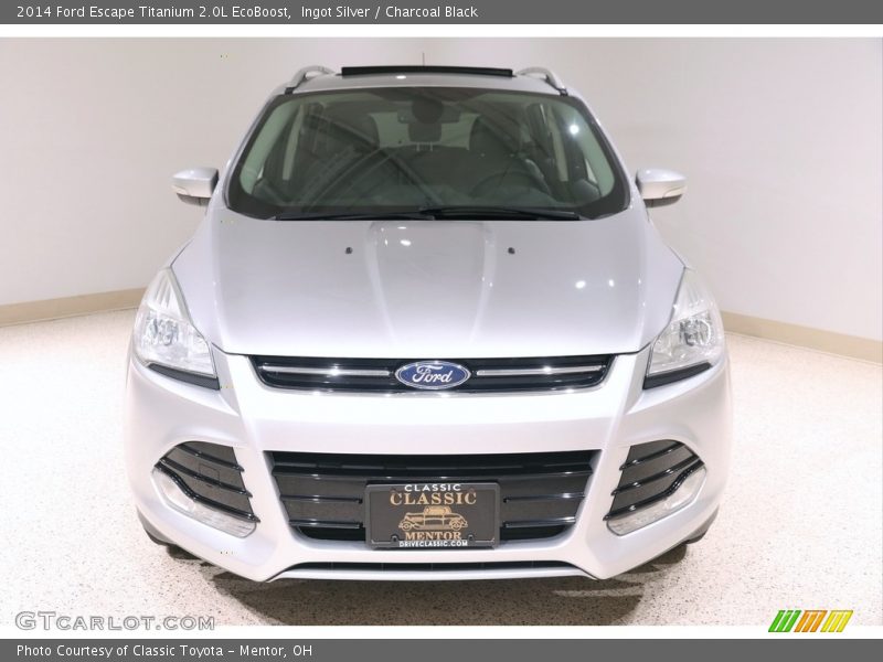 Ingot Silver / Charcoal Black 2014 Ford Escape Titanium 2.0L EcoBoost