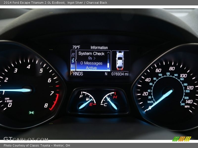 Ingot Silver / Charcoal Black 2014 Ford Escape Titanium 2.0L EcoBoost