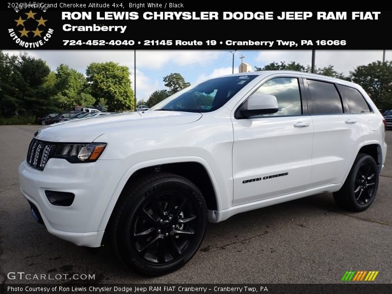 Bright White / Black 2020 Jeep Grand Cherokee Altitude 4x4