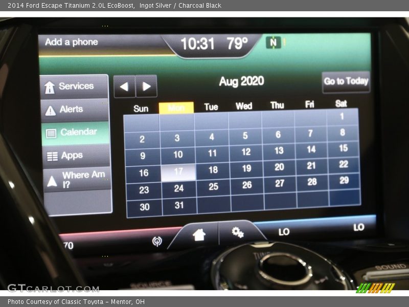 Ingot Silver / Charcoal Black 2014 Ford Escape Titanium 2.0L EcoBoost
