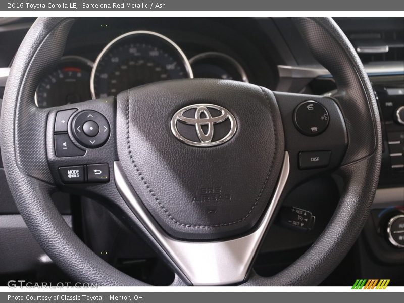 Barcelona Red Metallic / Ash 2016 Toyota Corolla LE