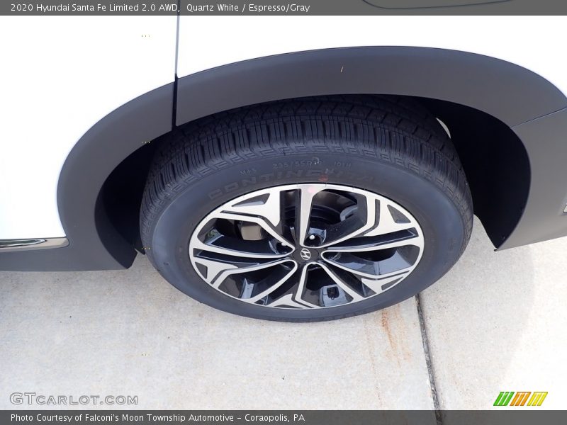 Quartz White / Espresso/Gray 2020 Hyundai Santa Fe Limited 2.0 AWD