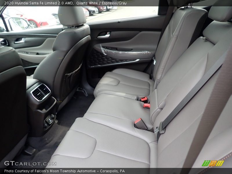 Quartz White / Espresso/Gray 2020 Hyundai Santa Fe Limited 2.0 AWD
