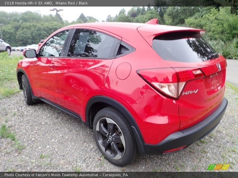 Milano Red / Black 2018 Honda HR-V EX AWD