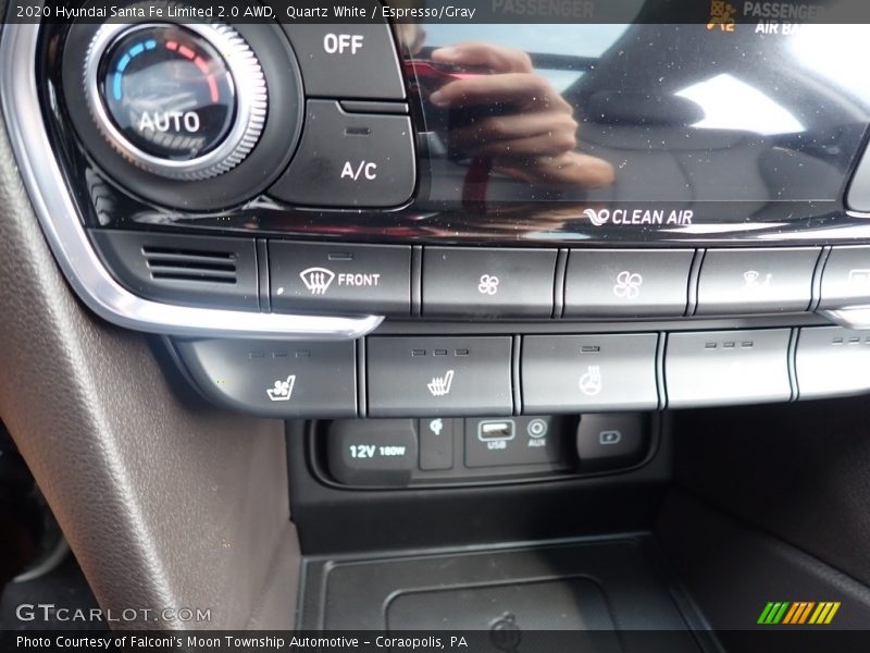 Quartz White / Espresso/Gray 2020 Hyundai Santa Fe Limited 2.0 AWD