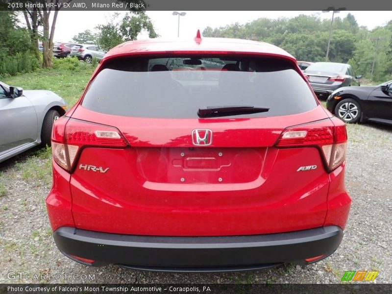 Milano Red / Black 2018 Honda HR-V EX AWD
