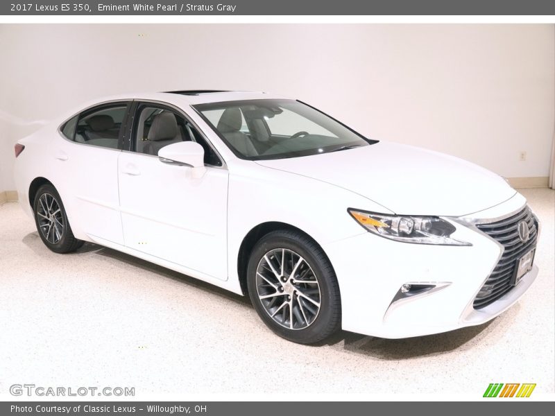 Eminent White Pearl / Stratus Gray 2017 Lexus ES 350
