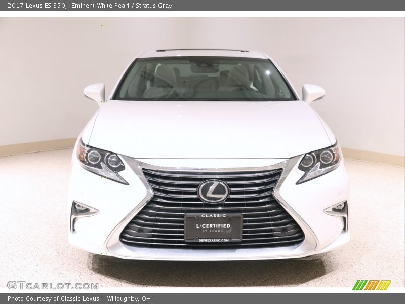 Eminent White Pearl / Stratus Gray 2017 Lexus ES 350
