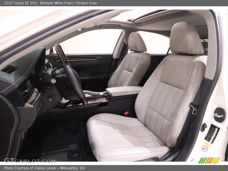 Eminent White Pearl / Stratus Gray 2017 Lexus ES 350
