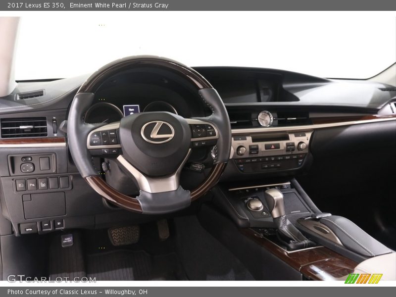 Eminent White Pearl / Stratus Gray 2017 Lexus ES 350