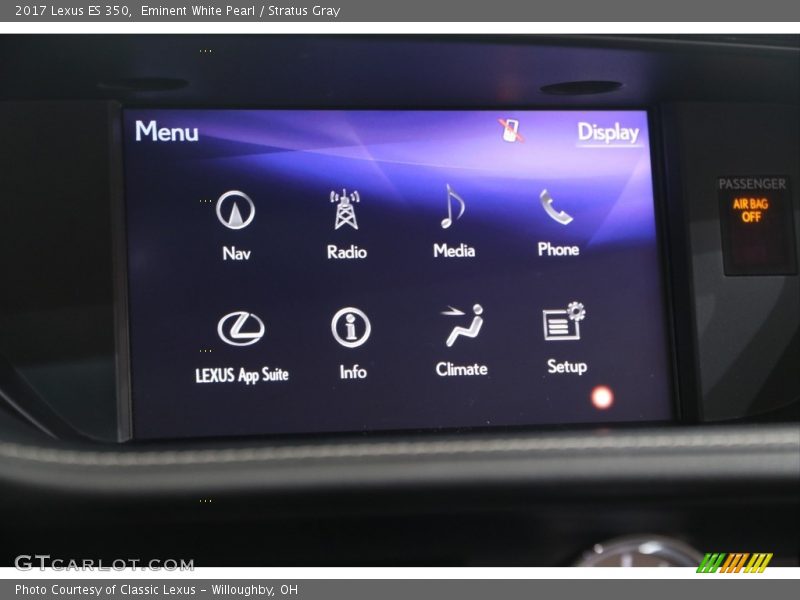 Eminent White Pearl / Stratus Gray 2017 Lexus ES 350