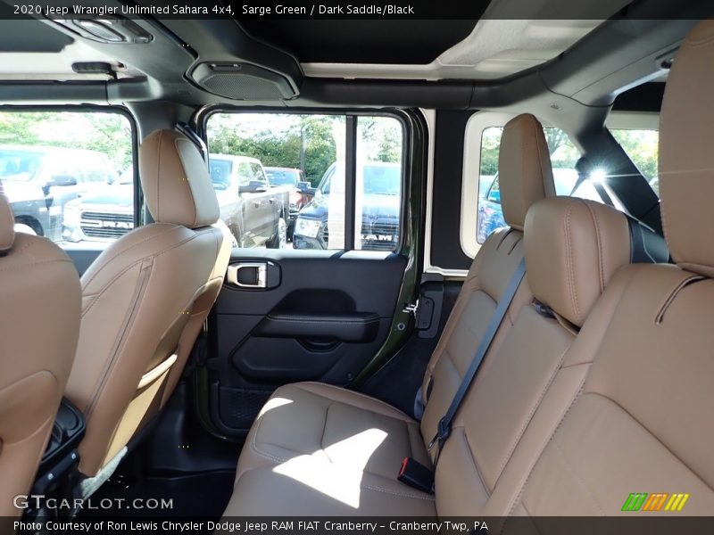 Rear Seat of 2020 Wrangler Unlimited Sahara 4x4