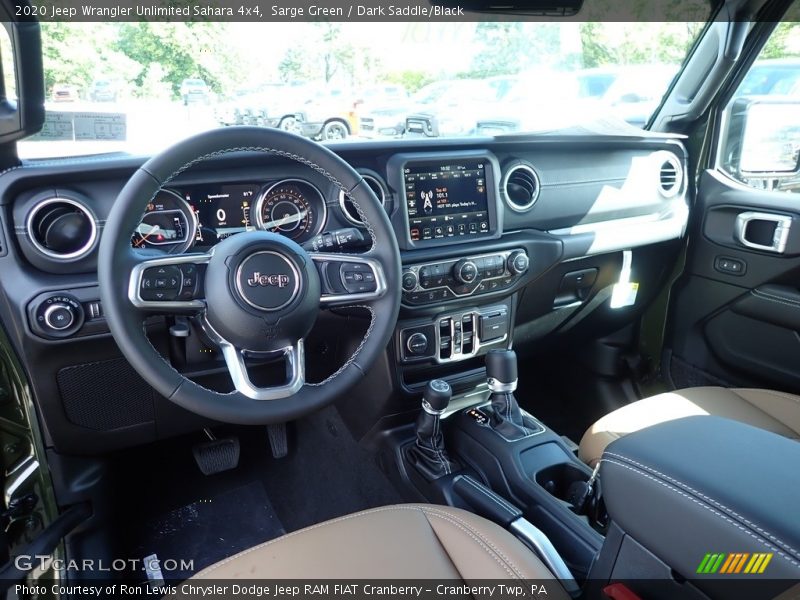 Dashboard of 2020 Wrangler Unlimited Sahara 4x4