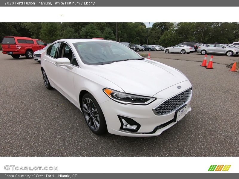 White Platinum / Ebony 2020 Ford Fusion Titanium