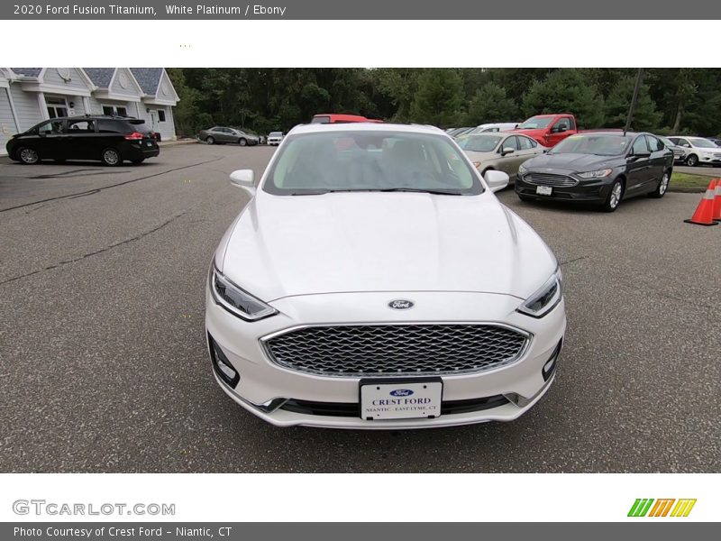 White Platinum / Ebony 2020 Ford Fusion Titanium